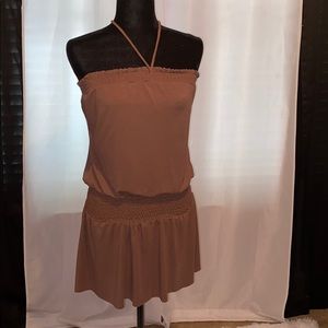 Brown beach dress